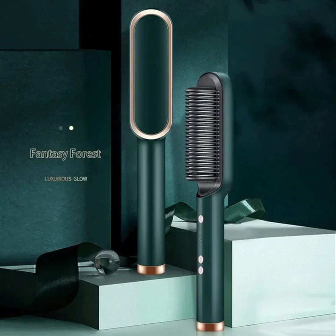 Buy 2 in 1 Hair Straightener Brush And Styling Comb in Pakistan
